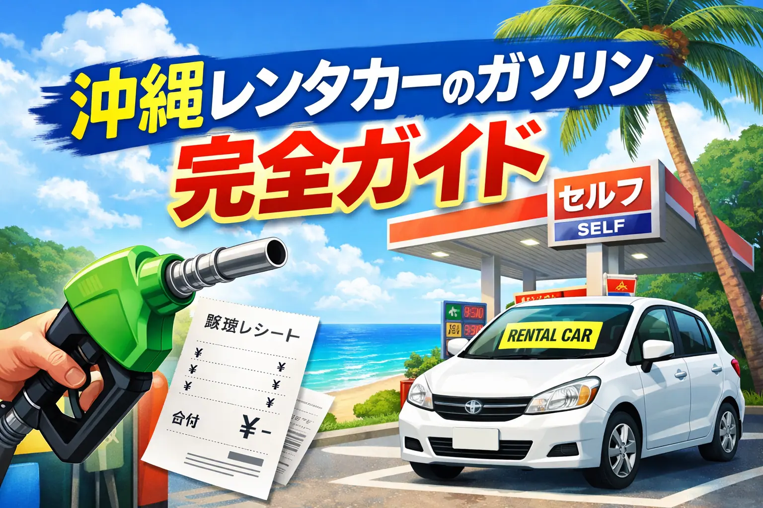 沖縄 レンタカーのガソリン完全ガイド｜返却前の満タン返し・給油のコツ